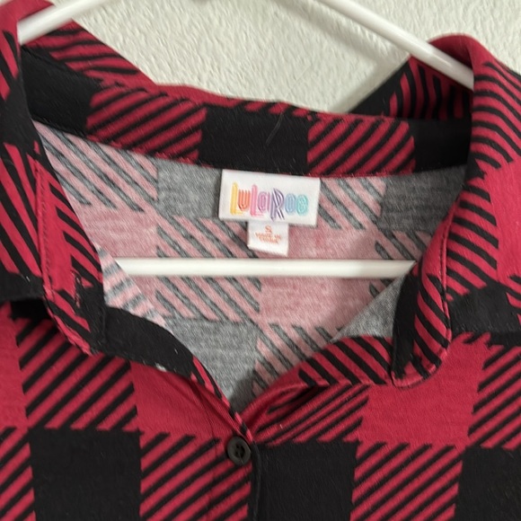 LulaRoe Button front long sleeve shirt - Picture 3 of 8